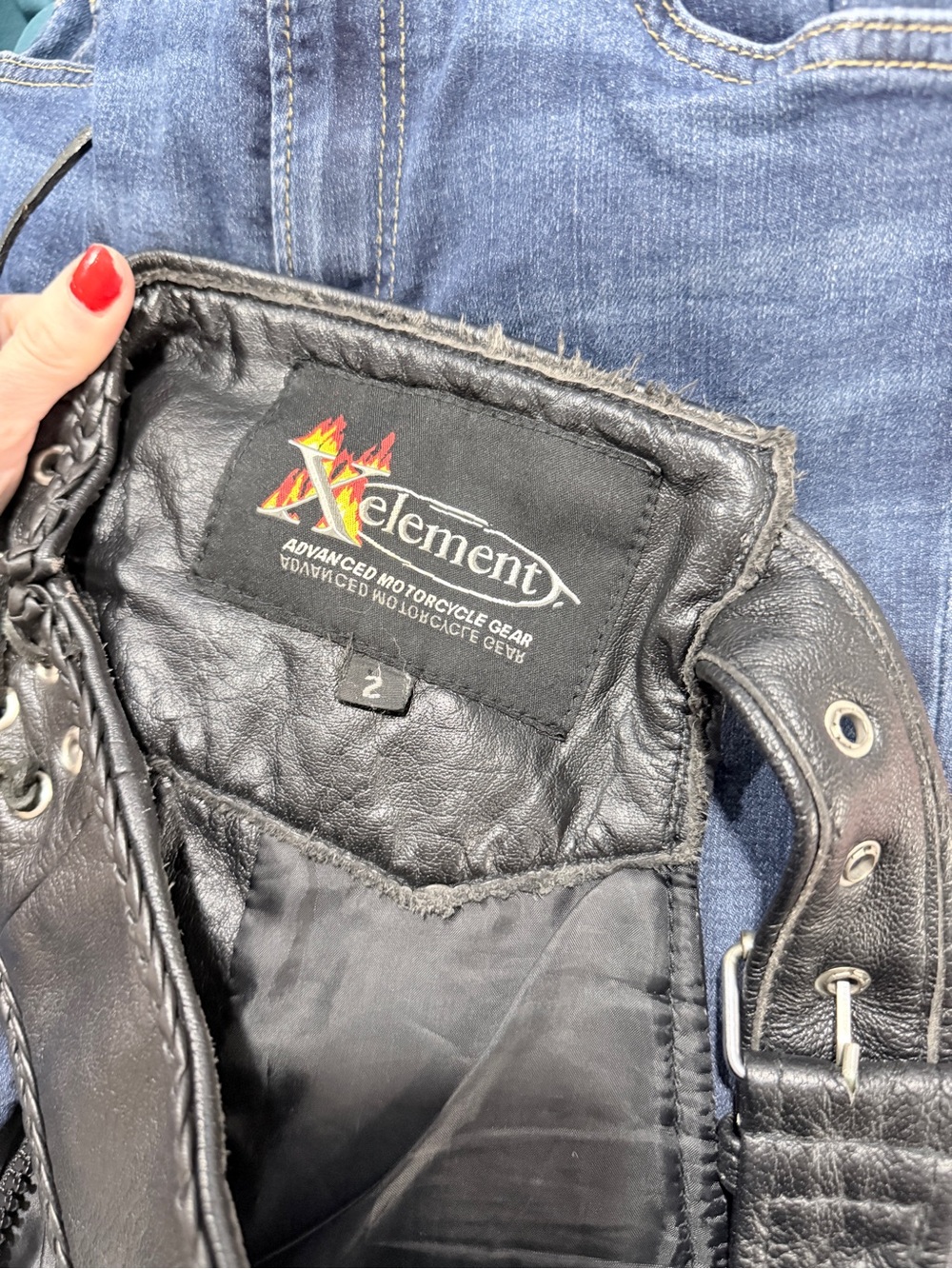 Xelement Classic Braided Leather Biker Chaps Womens 2 - Picture 10 of 10